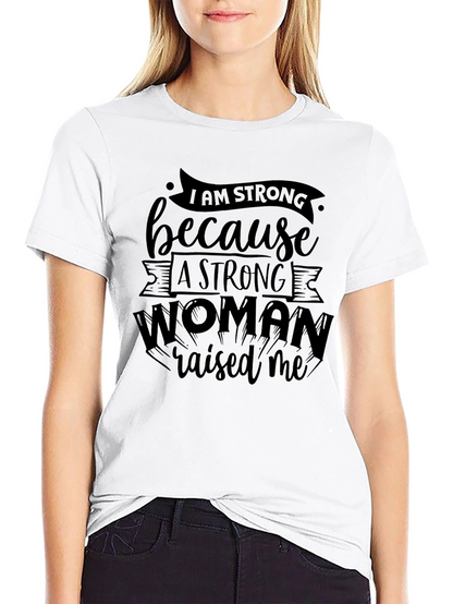 Camiseta Negra Mujer Fuerte