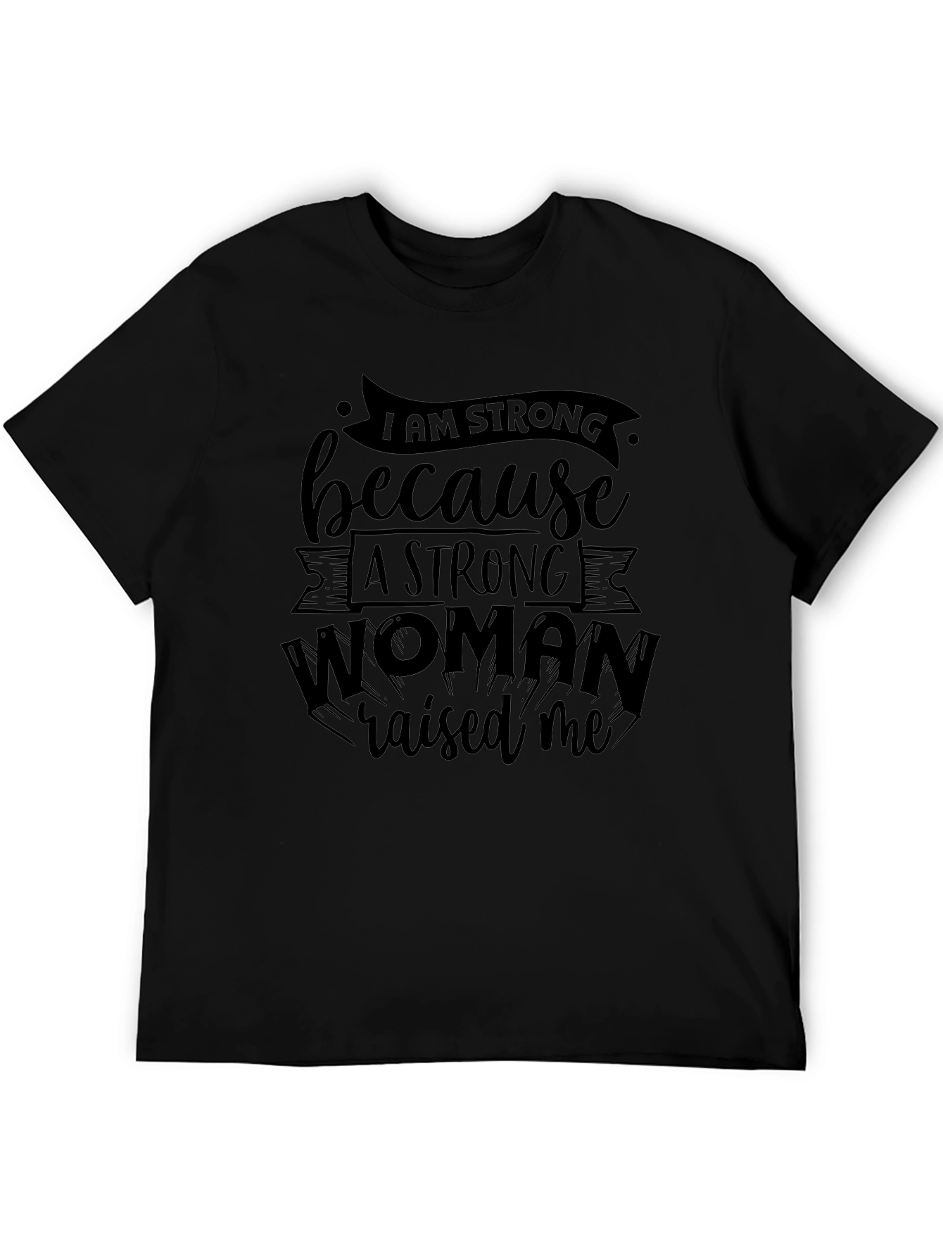 Camiseta Negra Mujer Fuerte