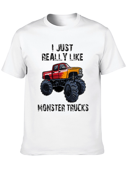 Camiseta Negra: ¡Me encantan los Monster Trucks!
