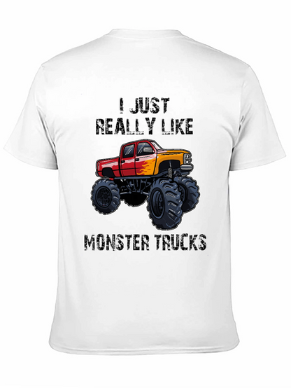Camiseta Negra: ¡Me encantan los Monster Trucks!