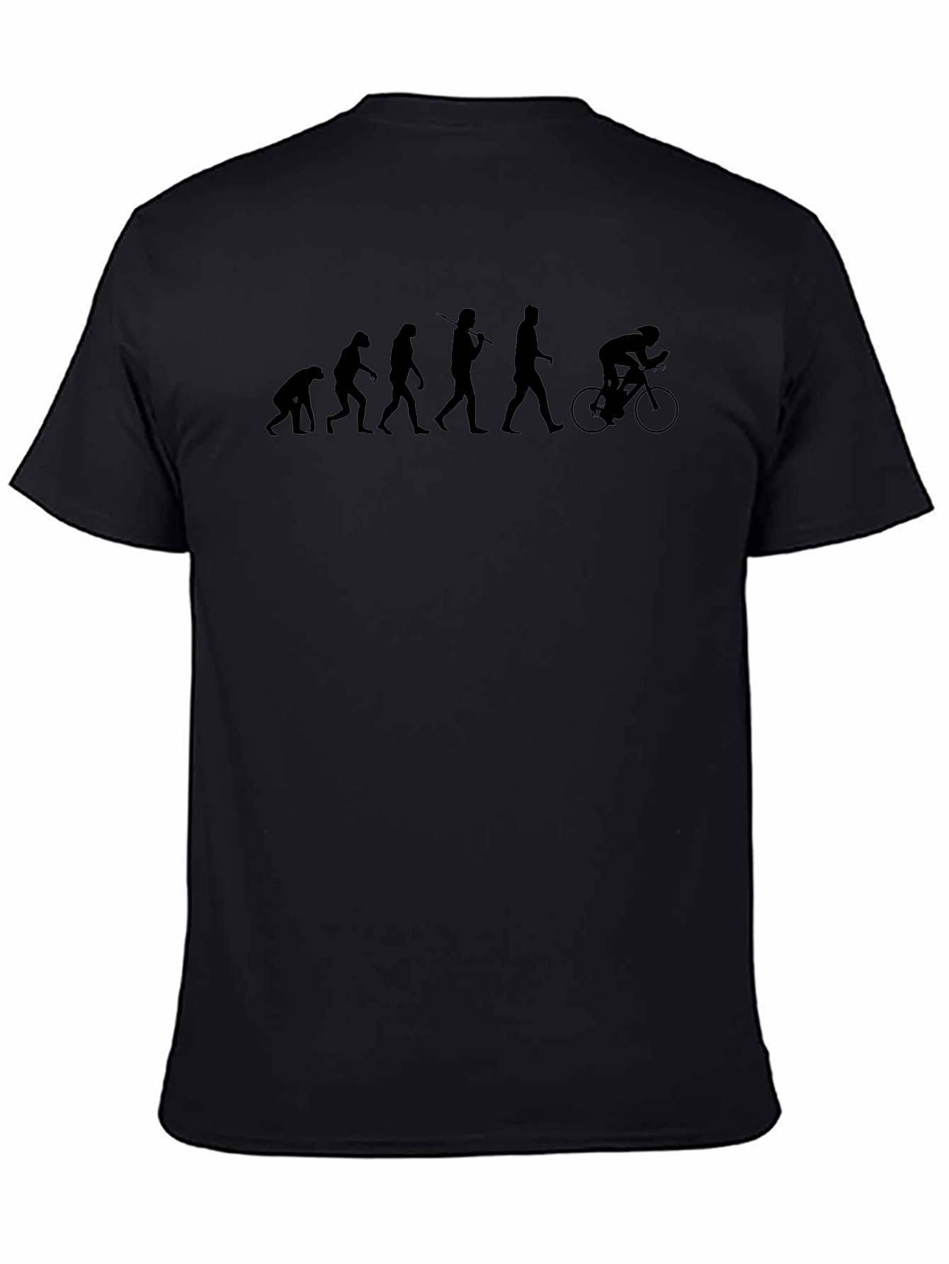 Camiseta Hombre Evolución Ciclismo Negra