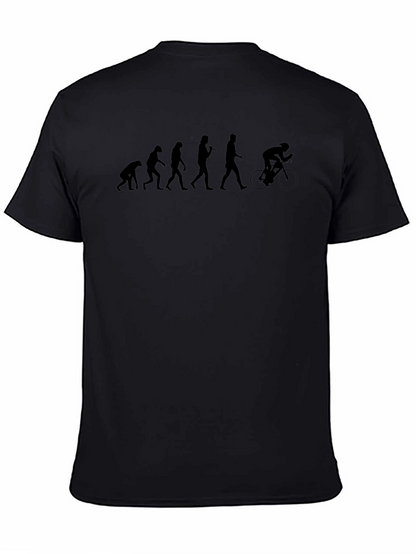 Camiseta Hombre Evolución Ciclismo Negra