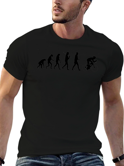 Camiseta Hombre Evolución Ciclismo Negra