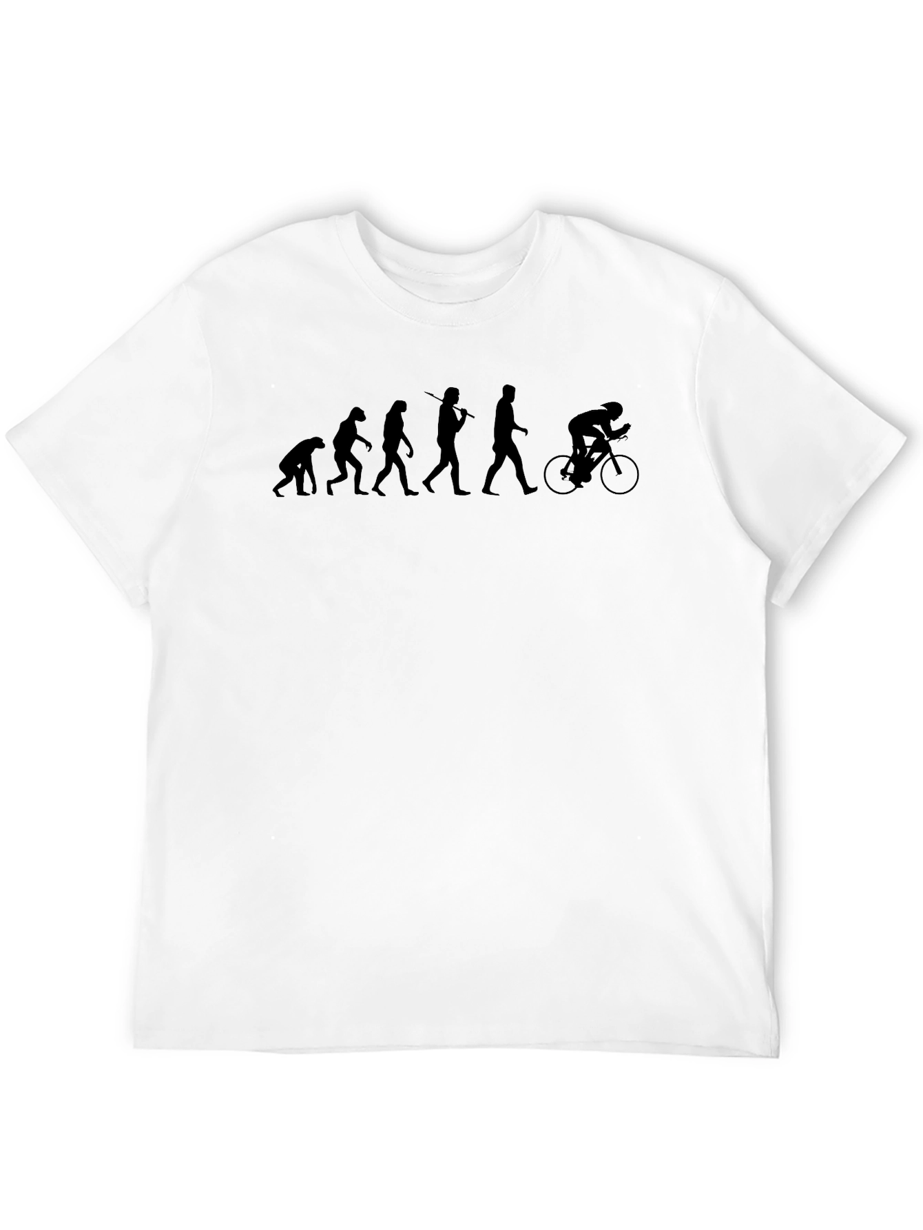 Camiseta Hombre Evolución Ciclismo Negra