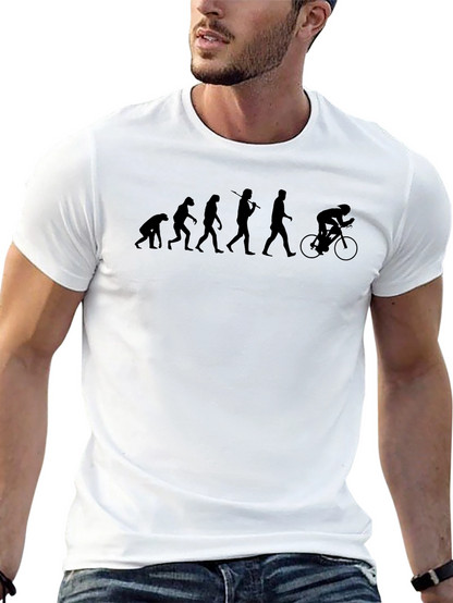 Camiseta Hombre Evolución Ciclismo Negra