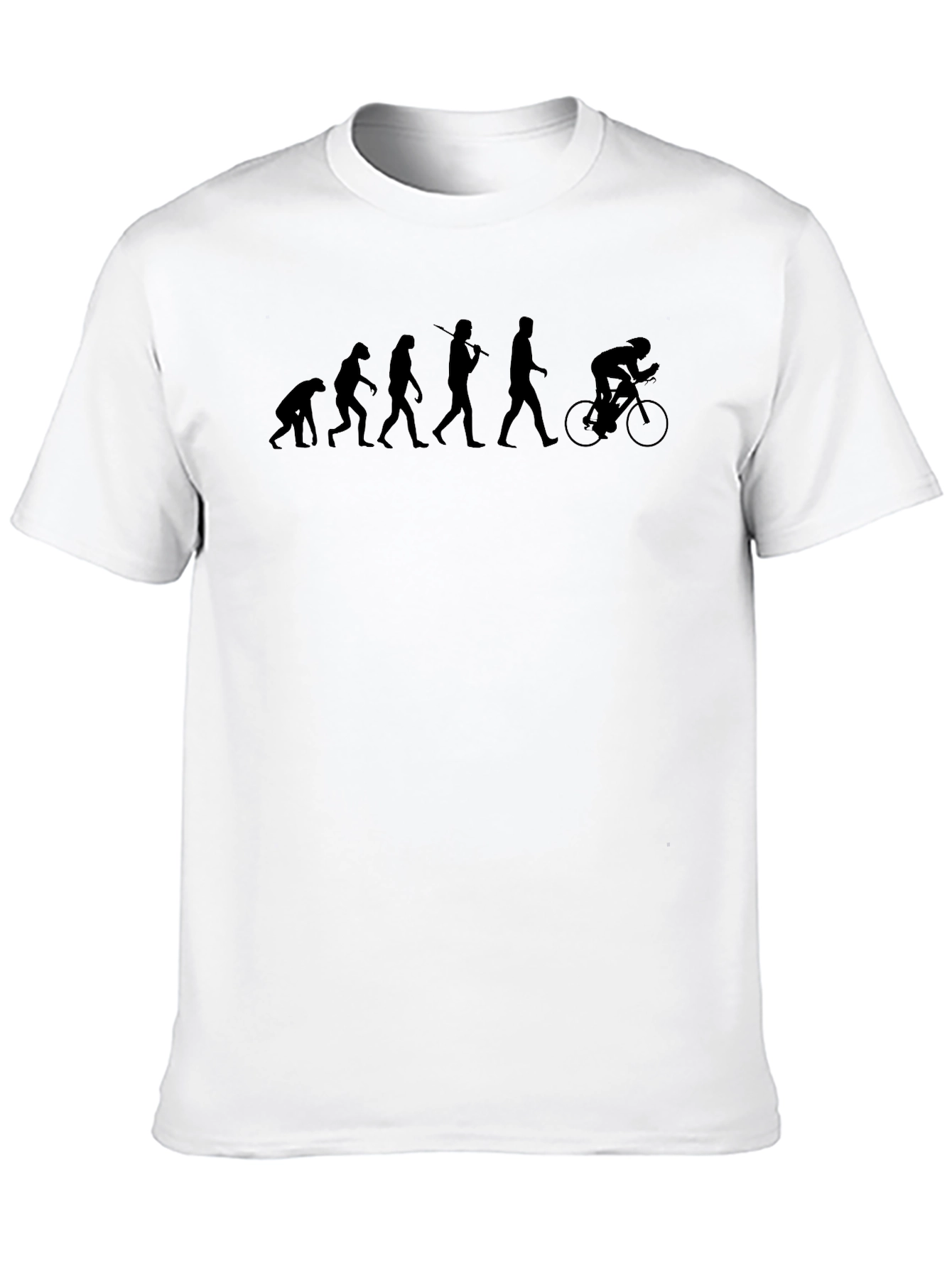 Camiseta Hombre Evolución Ciclismo Negra