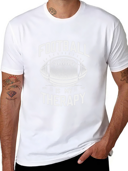 Camiseta Negra Fútbol es mi Terapia