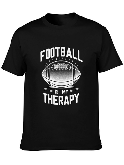 Camiseta Negra Fútbol es mi Terapia