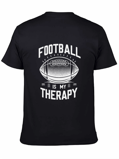 Camiseta Negra Fútbol es mi Terapia