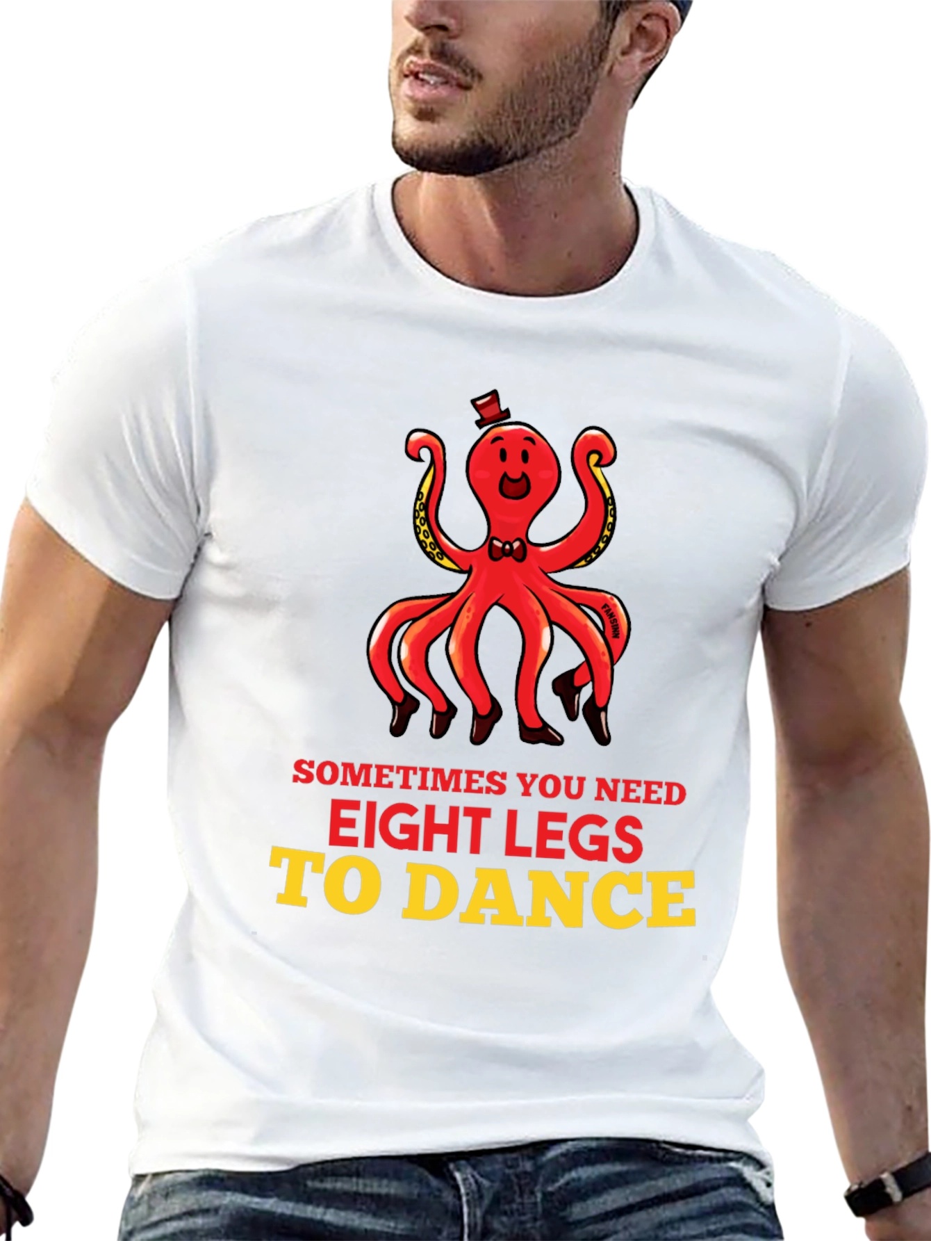 Camiseta Hombre Pulpo Bailarín - Ocho Patas