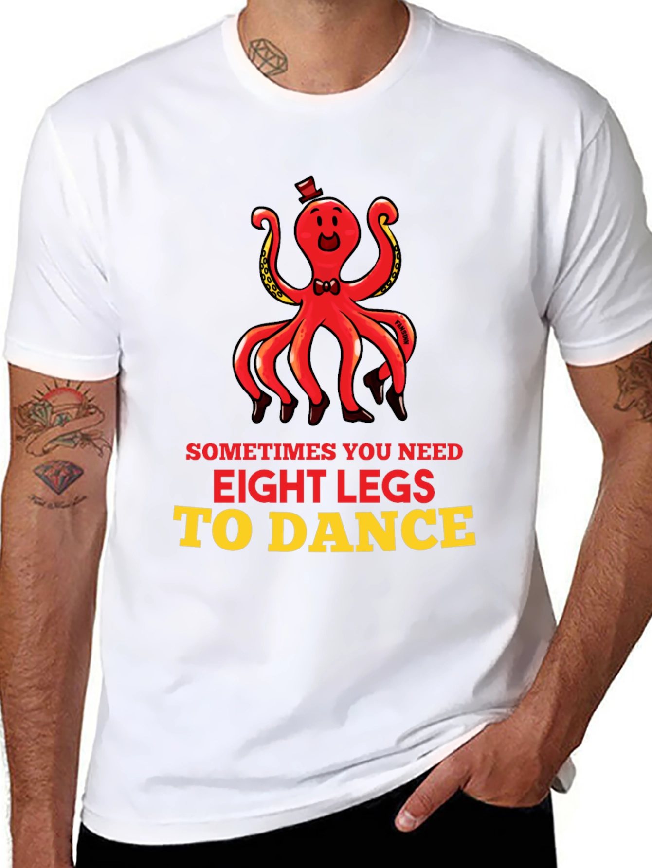 Camiseta Hombre Pulpo Bailarín - Ocho Patas