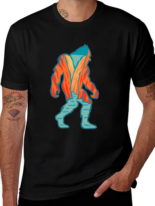 Camiseta Negra con Diseño de Yeti
