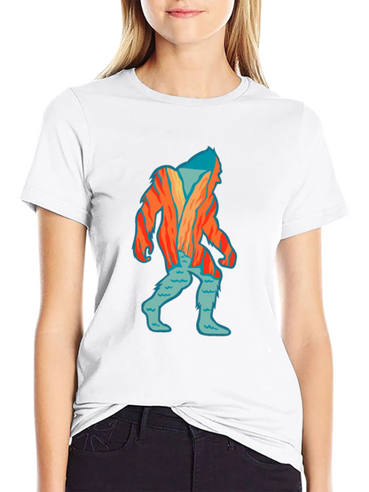 Camiseta Negra con Diseño de Yeti