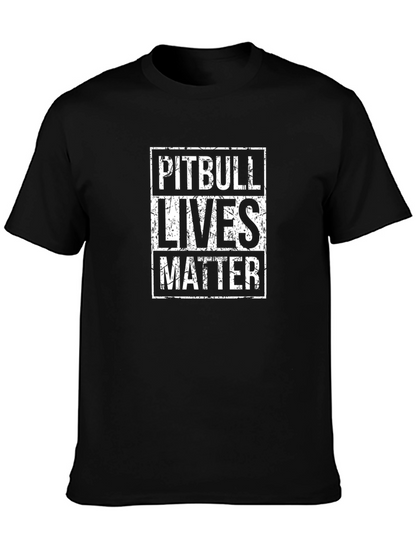 Camiseta Pitbull Lives Matter Negra