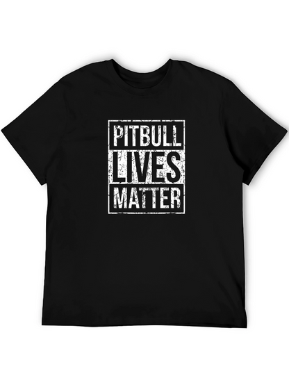 Camiseta Pitbull Lives Matter Negra
