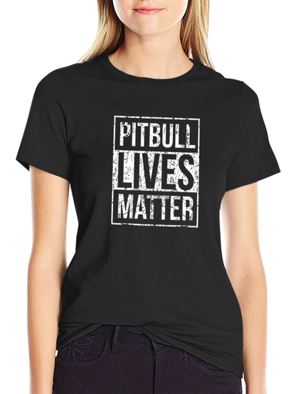 Camiseta Pitbull Lives Matter Negra