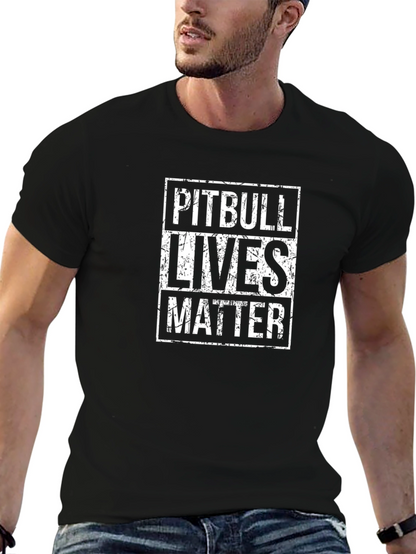 Camiseta Pitbull Lives Matter Negra