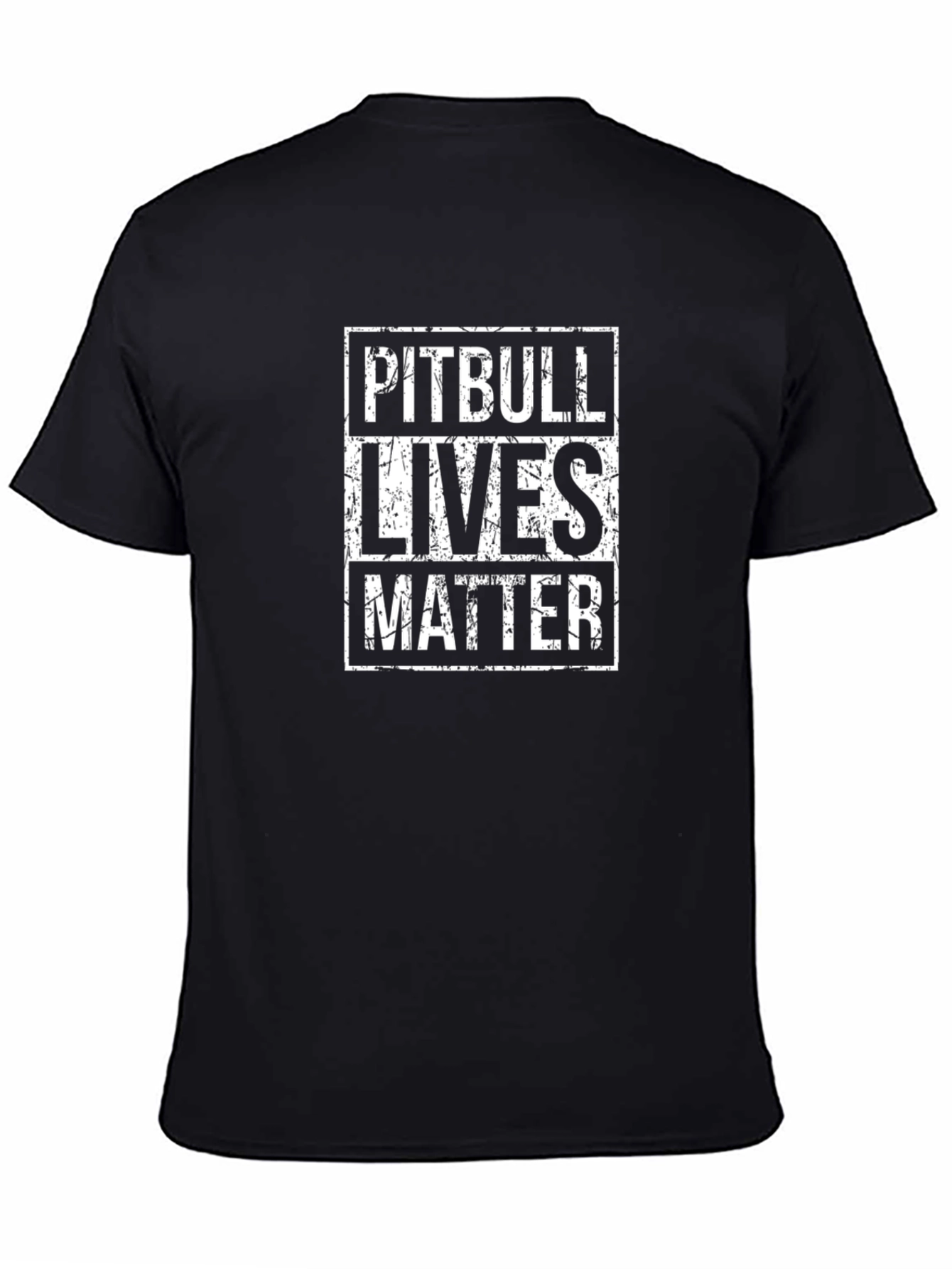 Camiseta Pitbull Lives Matter Negra