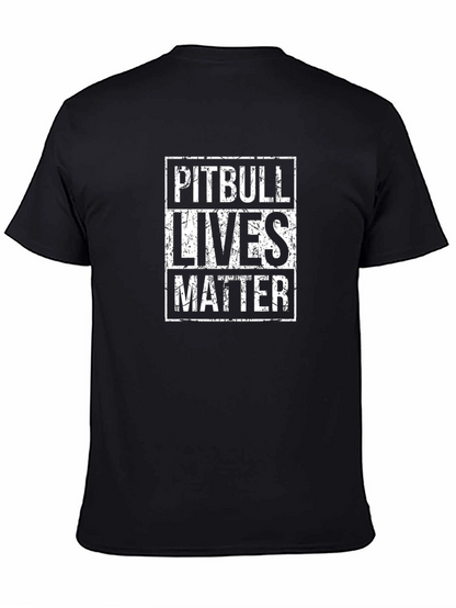 Camiseta Pitbull Lives Matter Negra