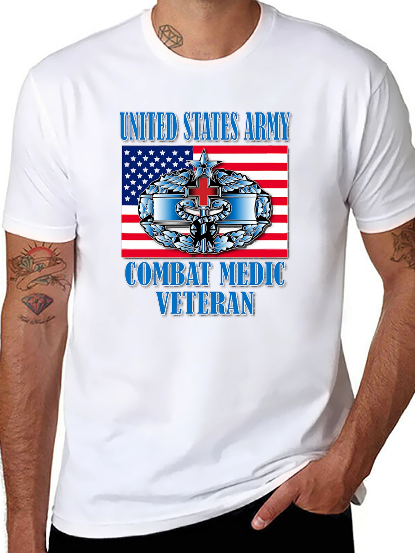 Camiseta Veterano Médico de Combate Ejército EEUU