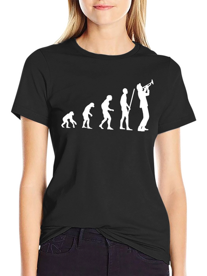 Camiseta Negra Evolución Trompeta Hombre