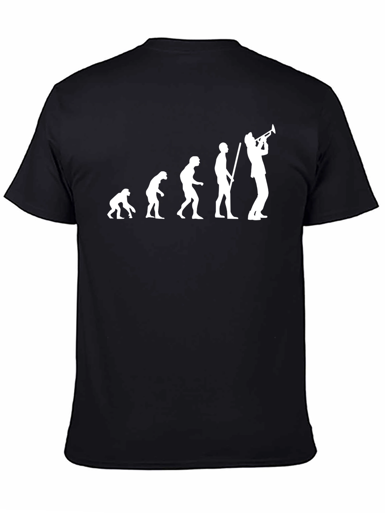 Camiseta Negra Evolución Trompeta Hombre