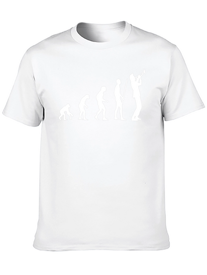 Camiseta Negra Evolución Trompeta Hombre