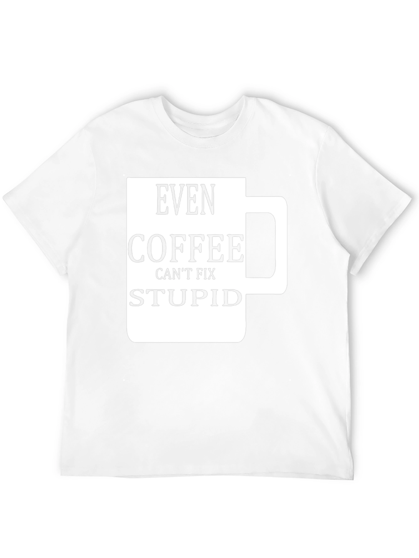 Camiseta Negra con Diseño de Taza de Café Graciosa
