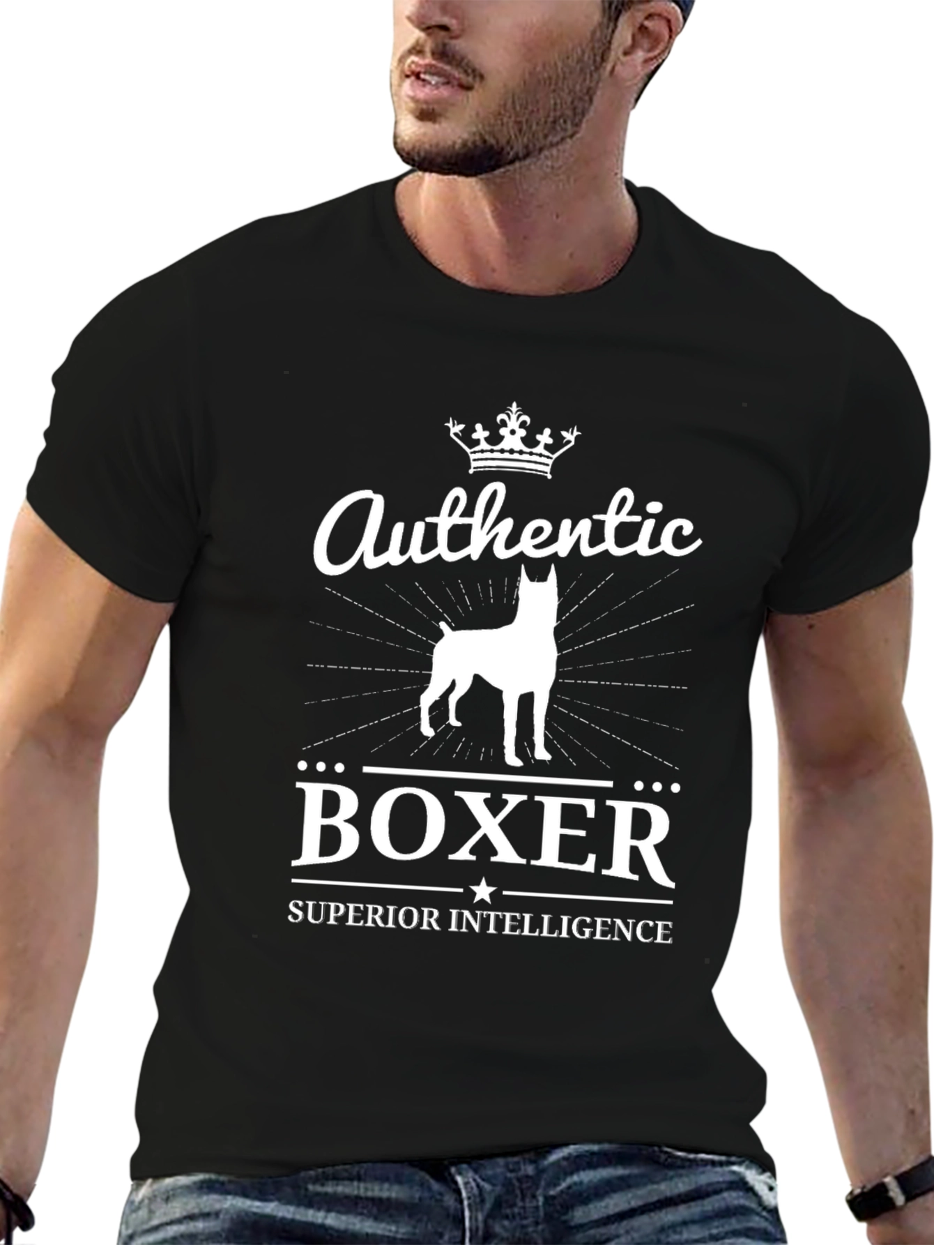 Camiseta Negra Authentic Boxer
