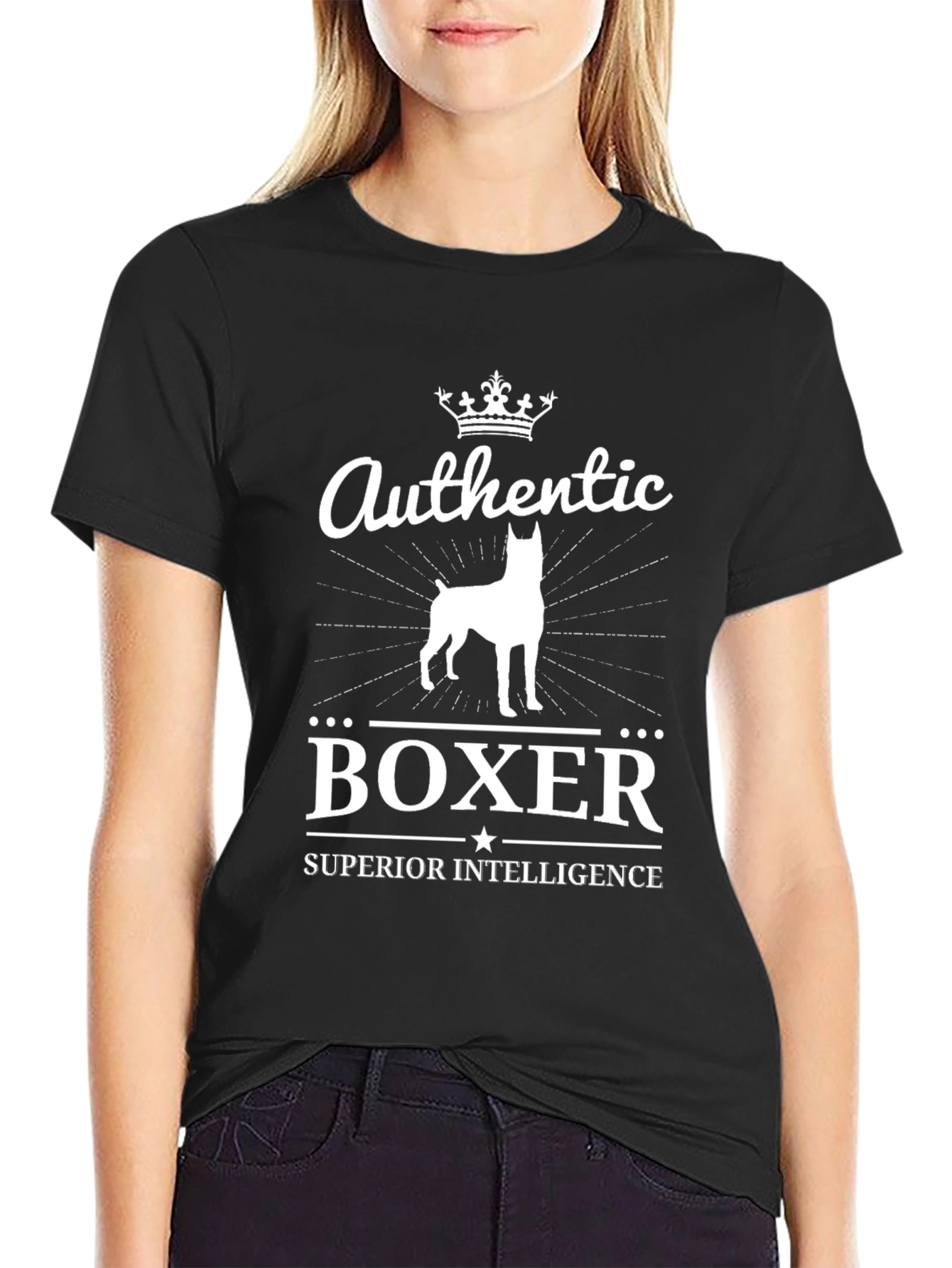 Camiseta Negra Authentic Boxer
