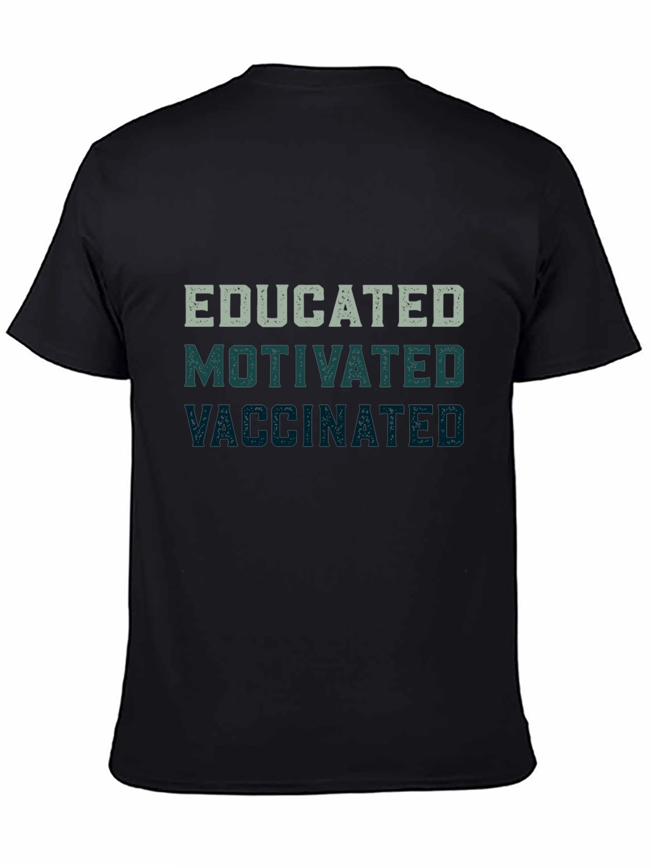 Camiseta Educado Motivado Vacunado - Diseño Original