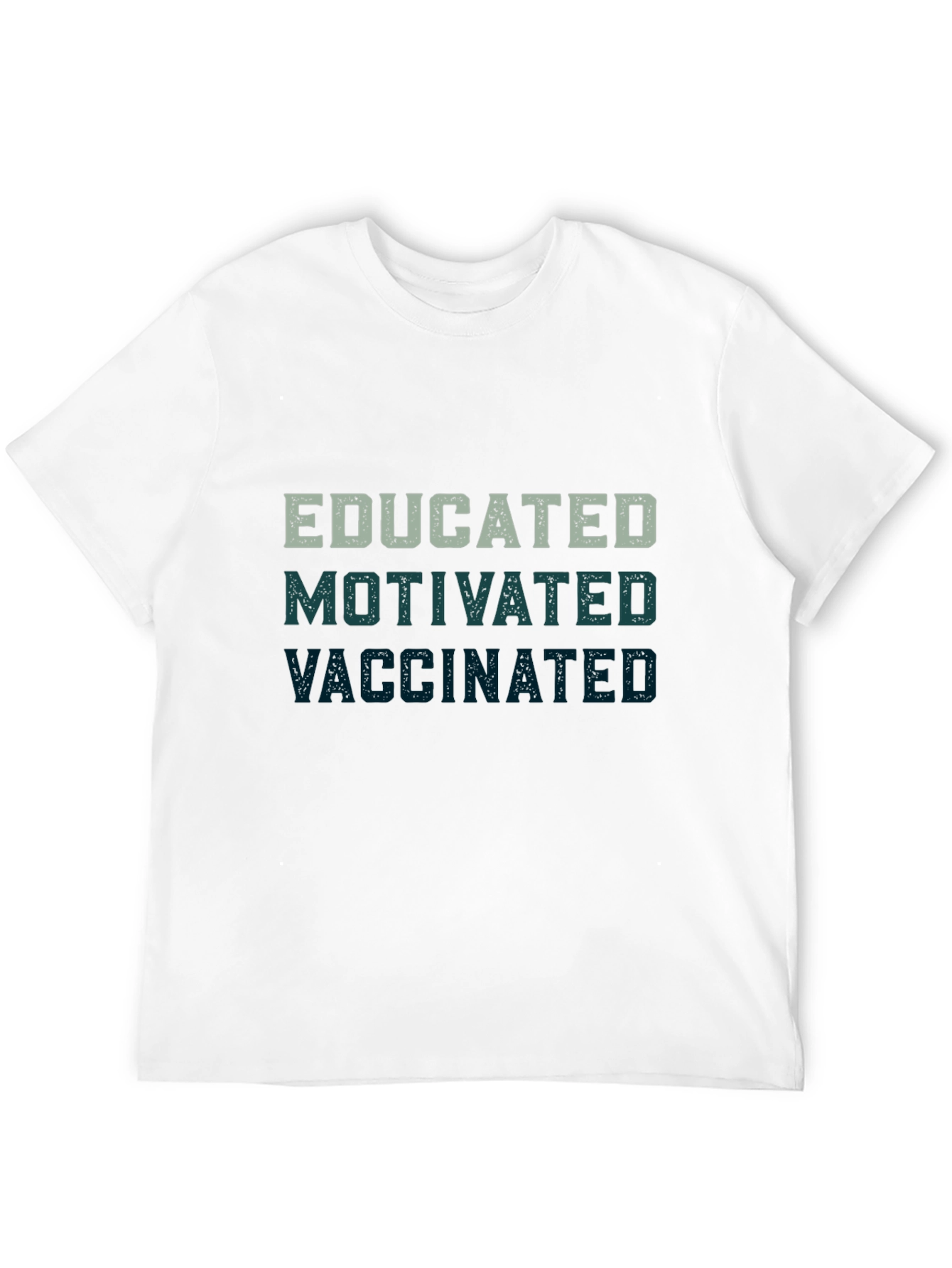 Camiseta Educado Motivado Vacunado - Diseño Original