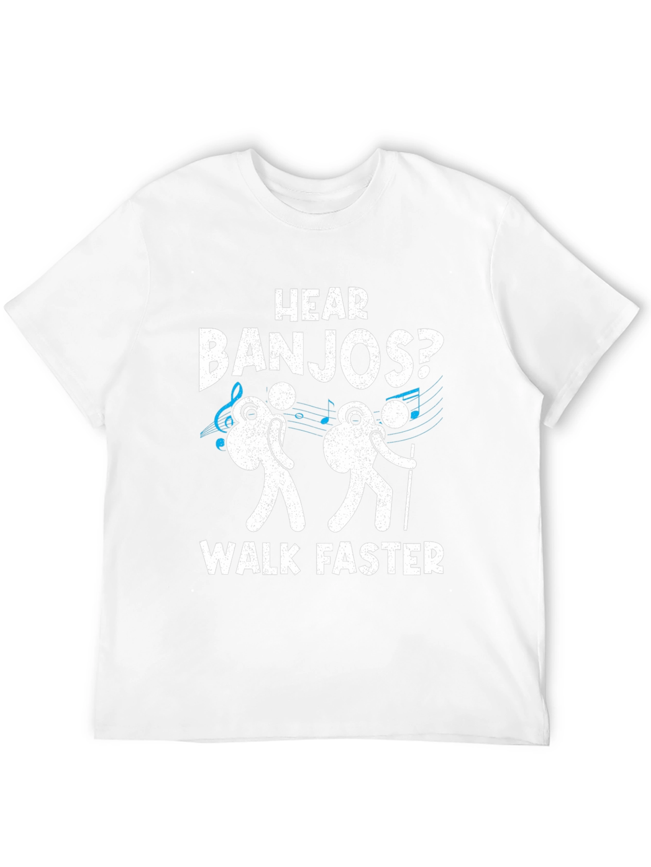 Camiseta Negra: ¿Oyes Banjos? ¡Camina Más Rápido!