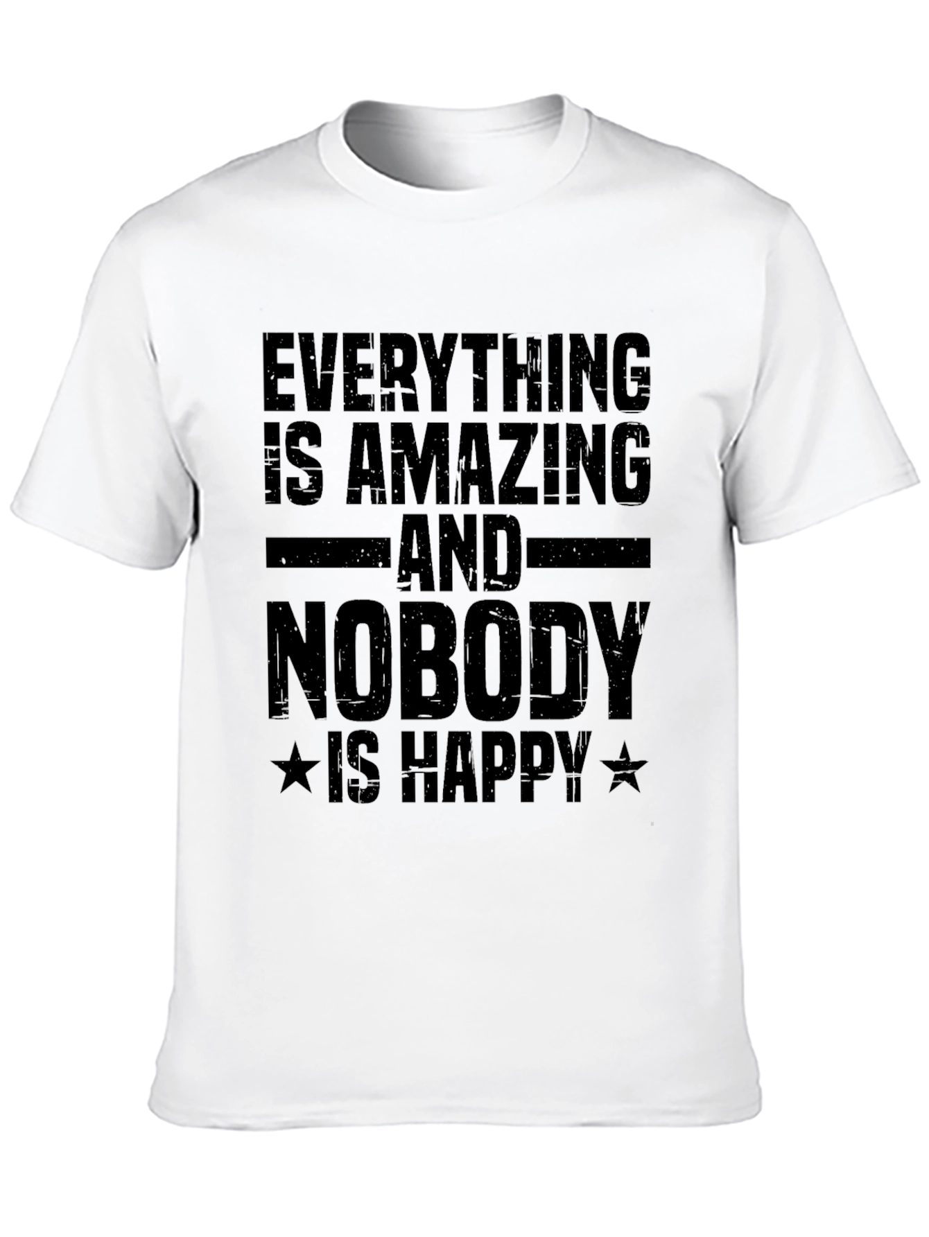 Camiseta Negra con Texto: Todo es Asombroso