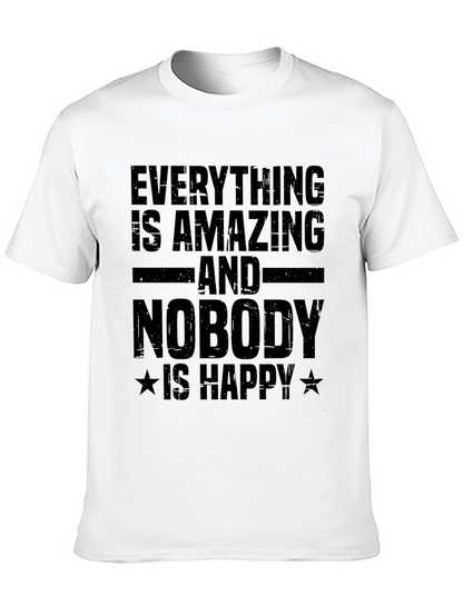 Camiseta Negra con Texto: Todo es Asombroso
