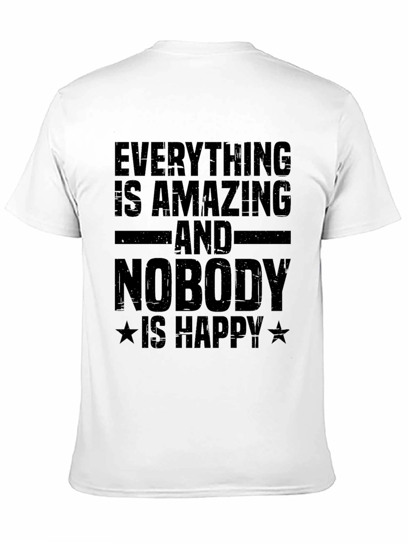 Camiseta Negra con Texto: Todo es Asombroso