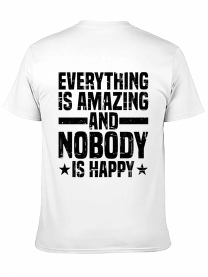 Camiseta Negra con Texto: Todo es Asombroso