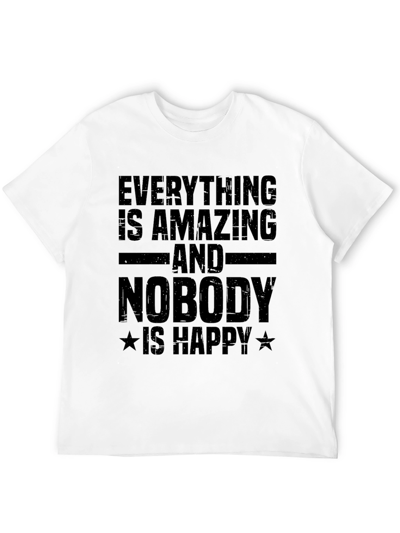 Camiseta Negra con Texto: Todo es Asombroso