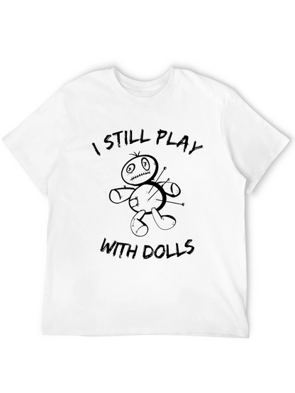 Camiseta Negra Aún Juego Con Muñecas Vudú