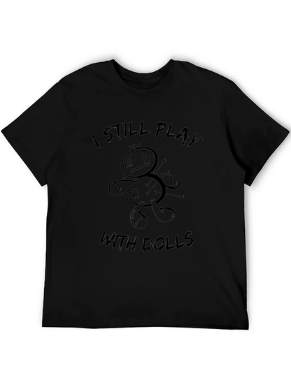 Camiseta Negra Aún Juego Con Muñecas Vudú