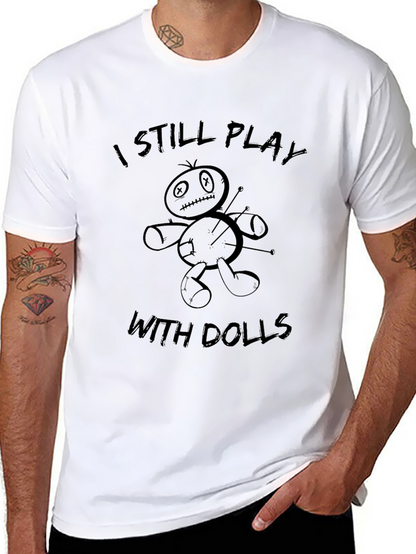 Camiseta Negra Aún Juego Con Muñecas Vudú