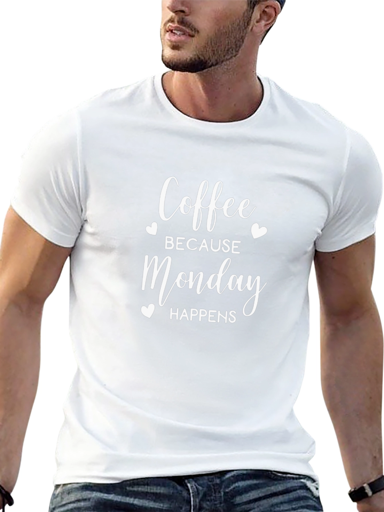 Camiseta Hombre: Café Porque Lunes