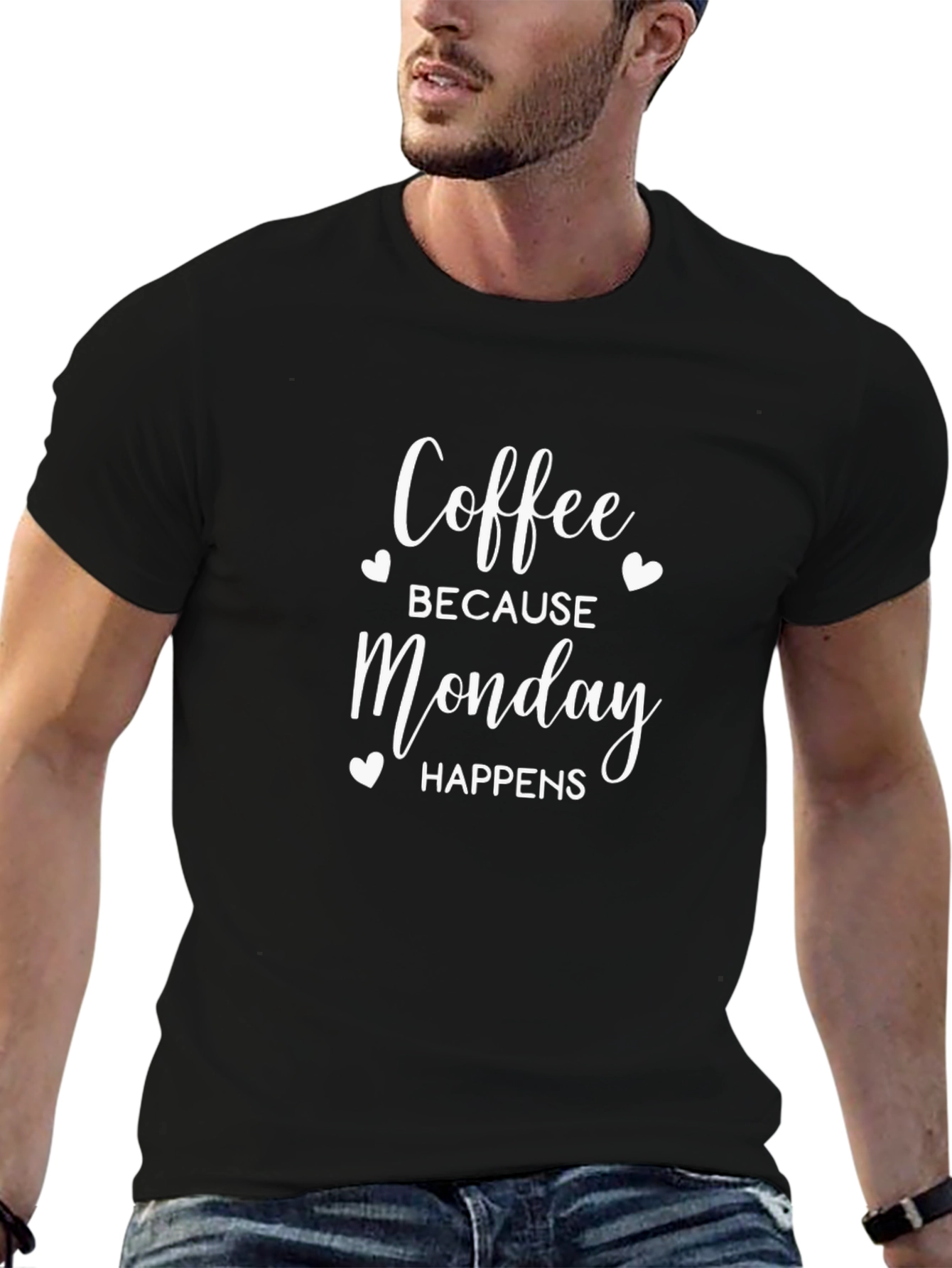 Camiseta Hombre: Café Porque Lunes