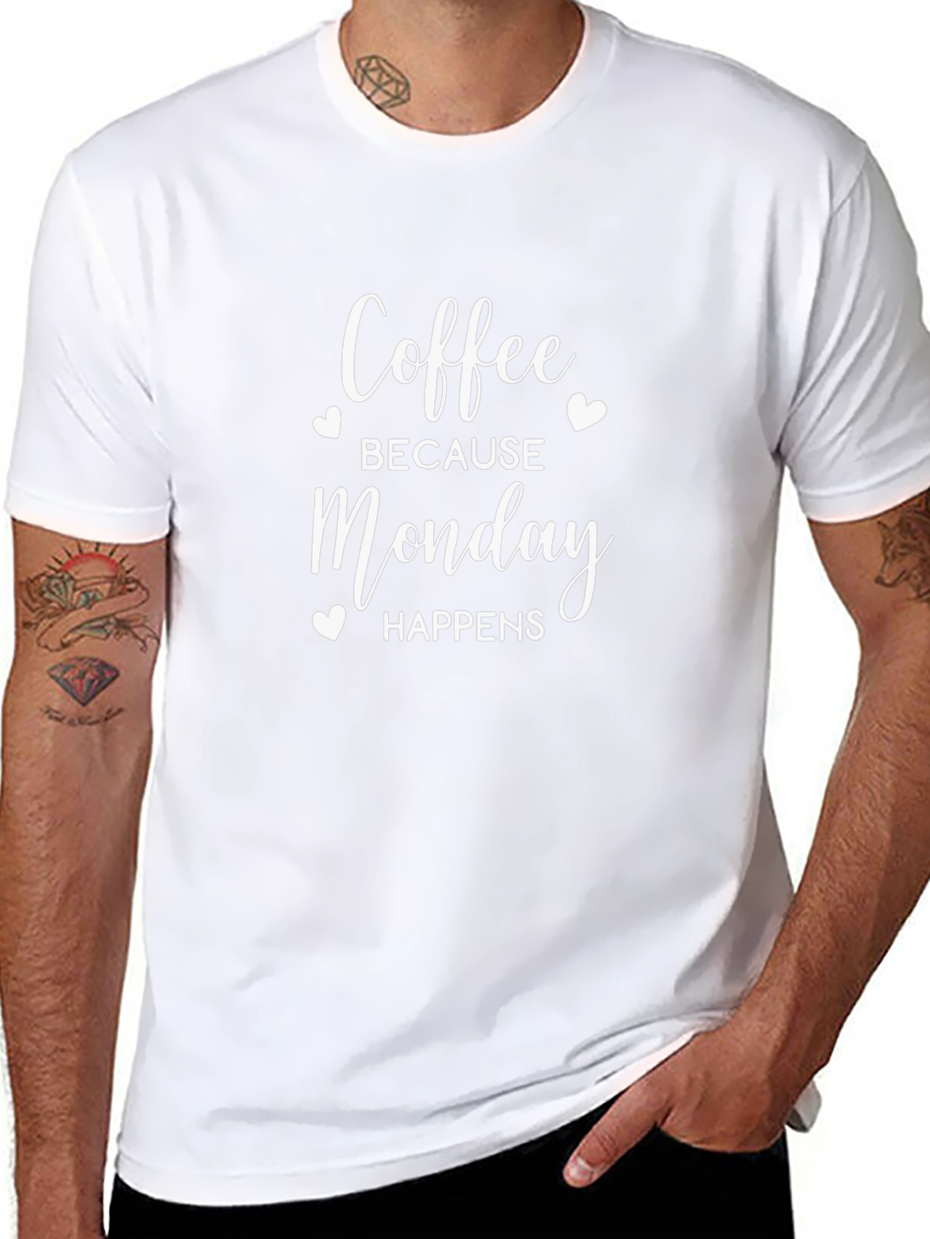 Camiseta Hombre: Café Porque Lunes