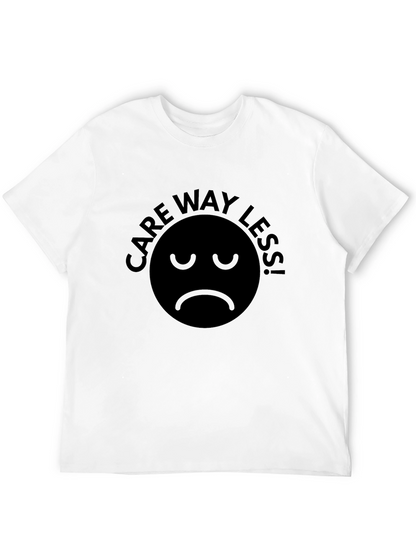 Camiseta Negra Care Way Less! - Actitud Relajada