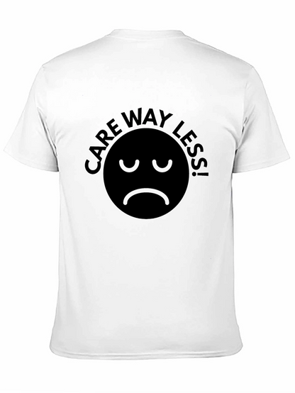 Camiseta Negra Care Way Less! - Actitud Relajada