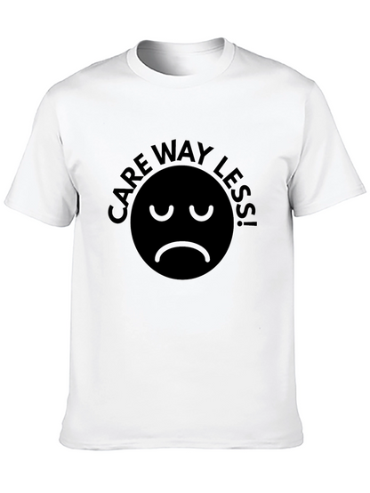 Camiseta Negra Care Way Less! - Actitud Relajada