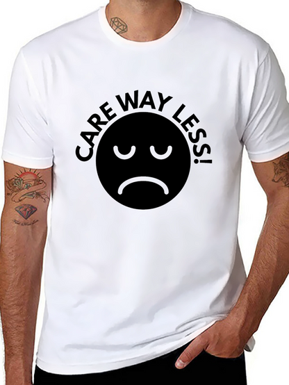 Camiseta Negra Care Way Less! - Actitud Relajada