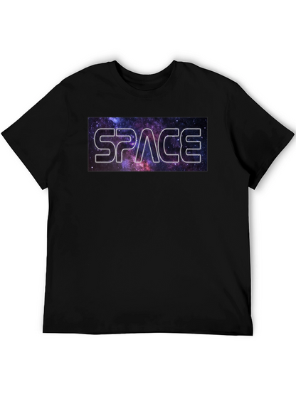 Camiseta Negra Espacio Estilo Galaxia