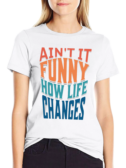 Camiseta Negra con Mensaje Divertido Así Cambia la Vida